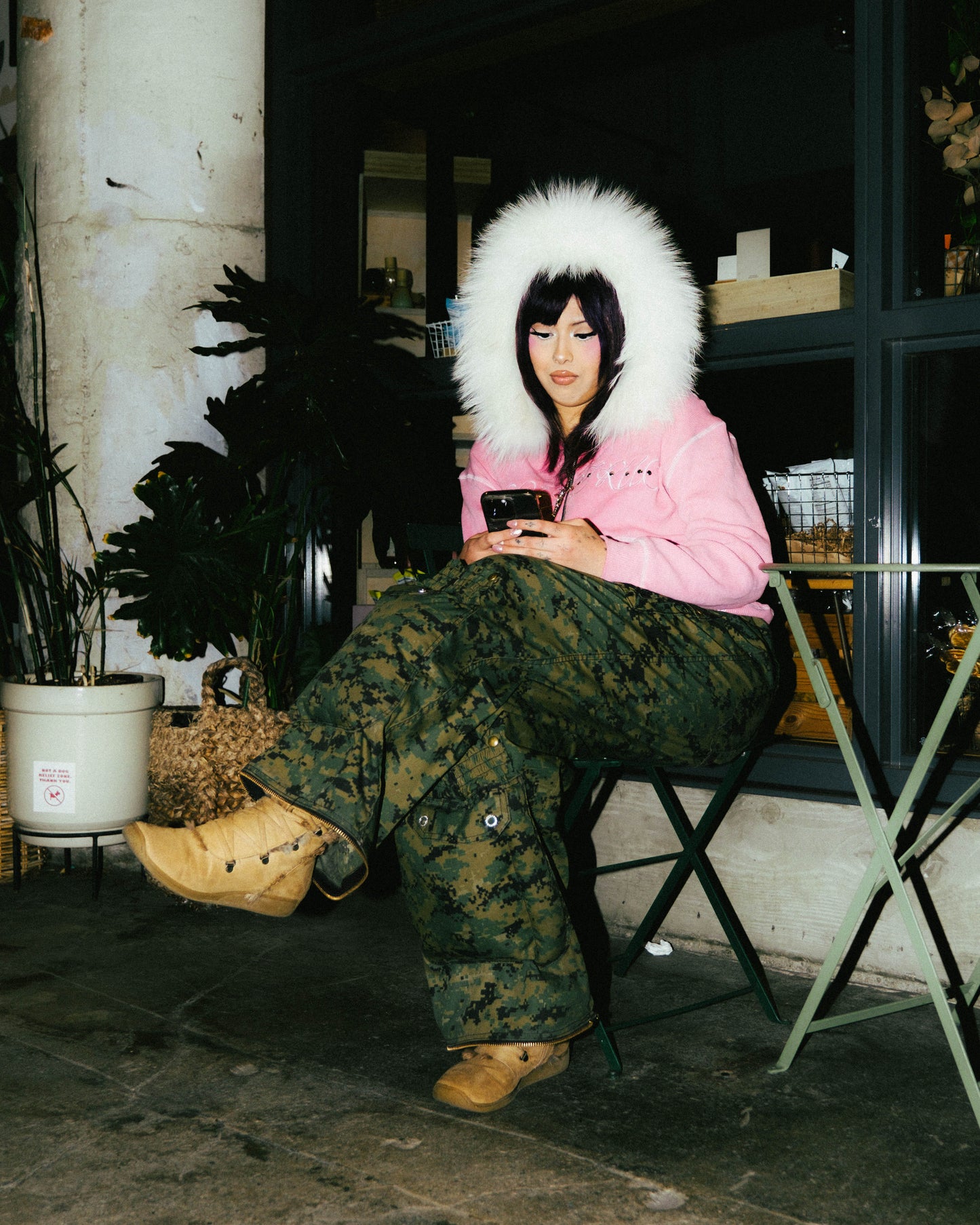 Rose static hoodie