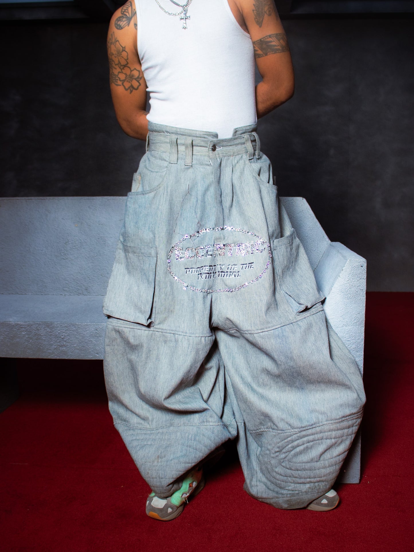 Cathedral Wide-Leg Trousers